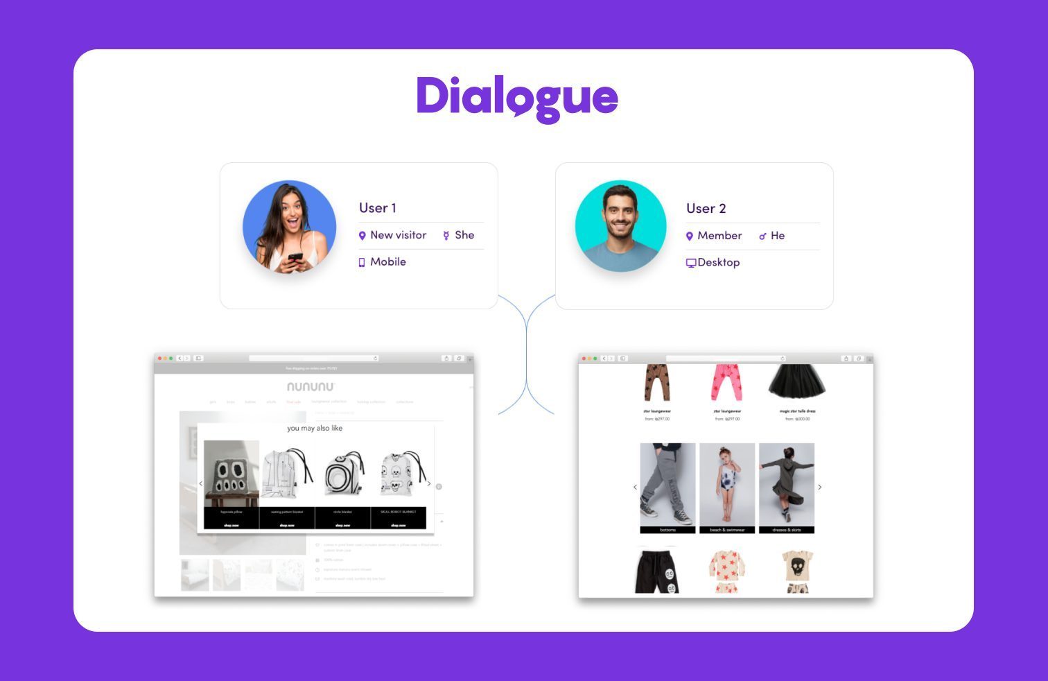 Personalize your ecommerce site in less than one minute with Dialogue